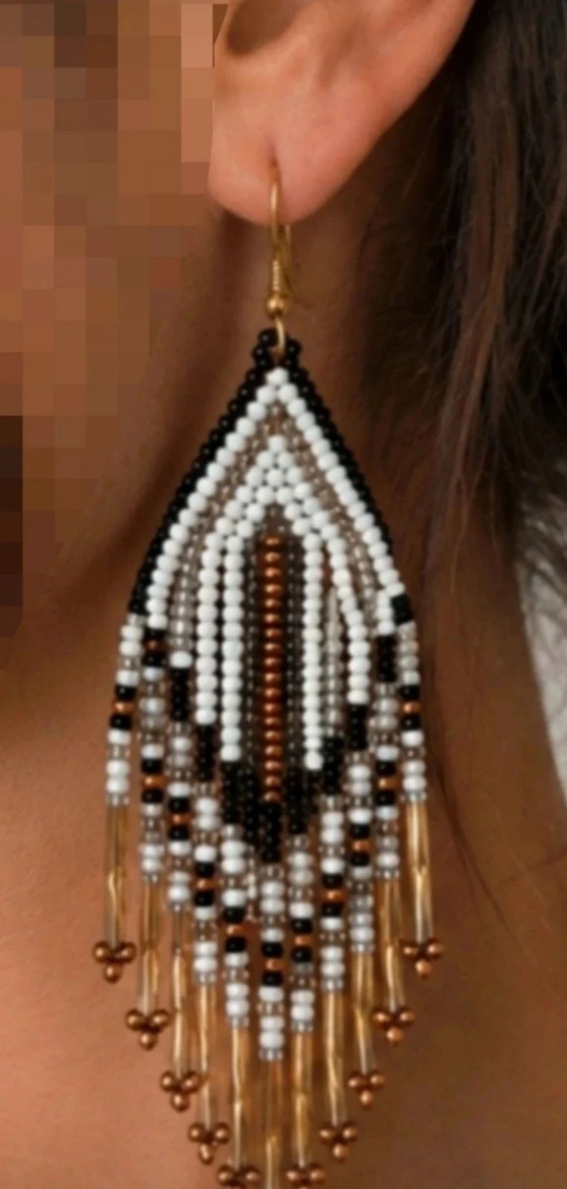 Brincos Boho. Vários cores. 10cm de comprimento. – photo 2